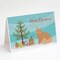 Caroline&#x27;s Treasures Selkirk Rex Cat Merry Christmas Greeting Cards and Envelopes Pack of 8